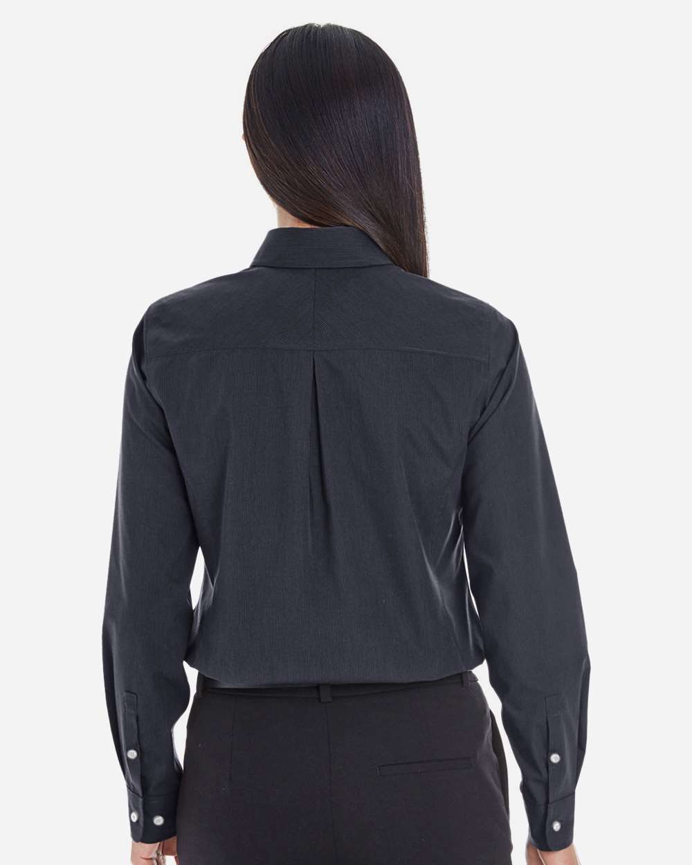 Devon & Jones-DG534W-Women's Crown Collection® Striped Woven Dress Shirt - Image 4