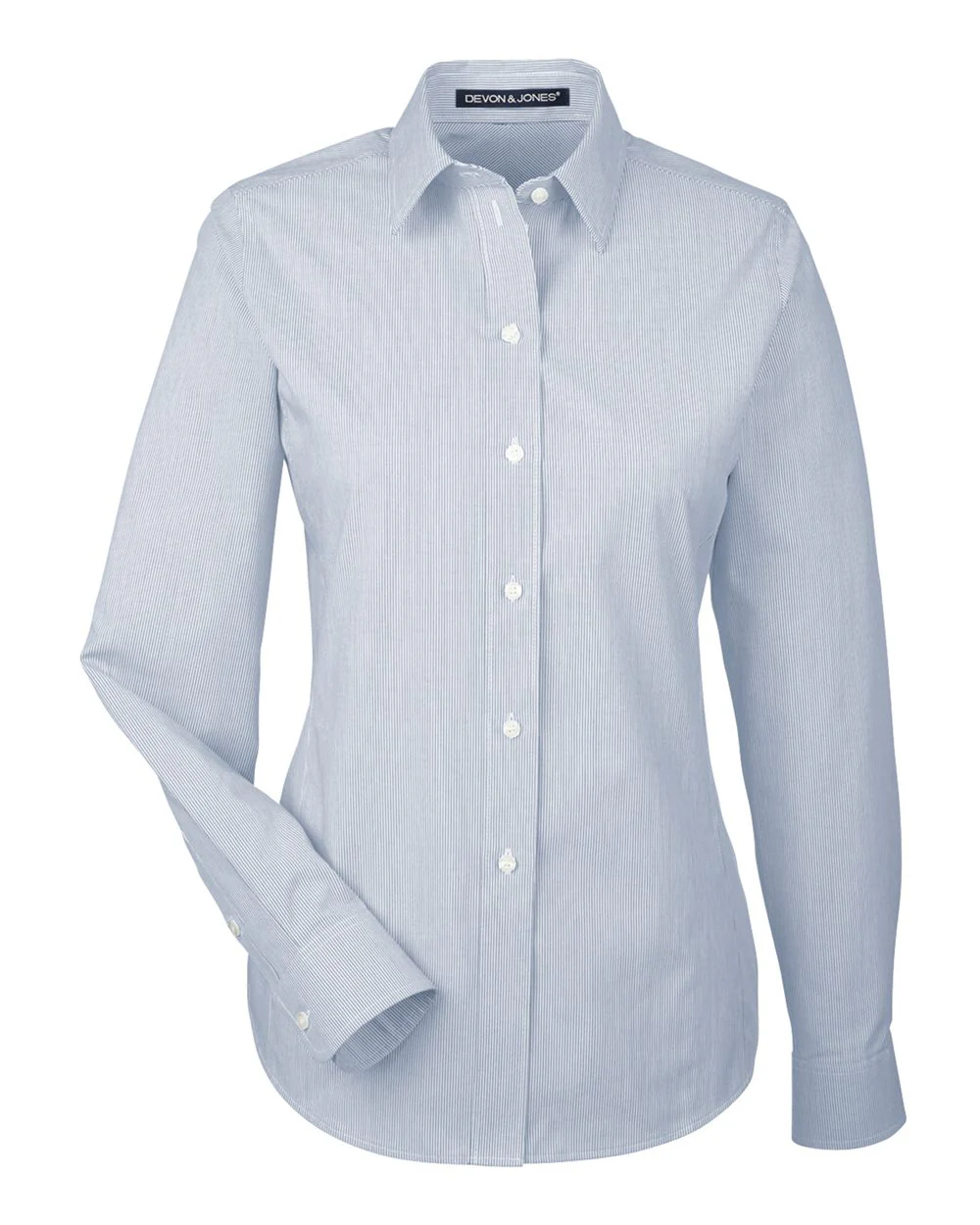Devon & Jones-DG534W-Women's Crown Collection® Striped Woven Dress Shirt - Image 6
