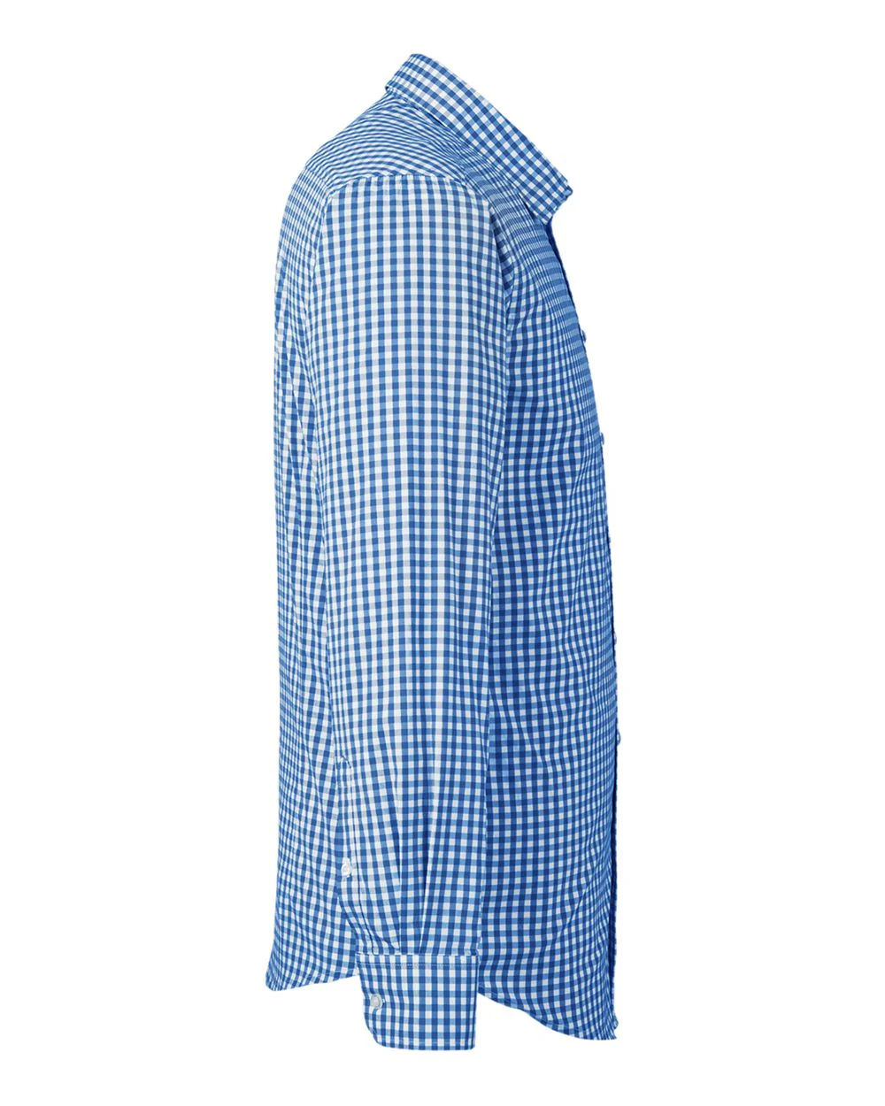 Devon & Jones-DG536-Men's CrownLux Performance® Gingham Dress Shirt - Image 3