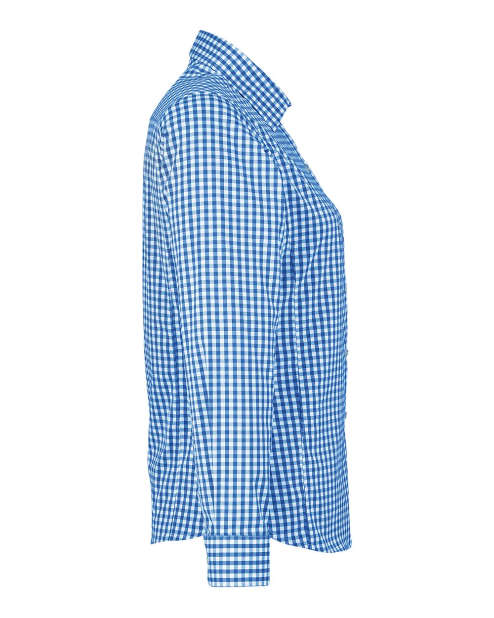 Devon & Jones-DG536W-Women's CrownLux Performance® Gingham Dress Shirt - Image 3