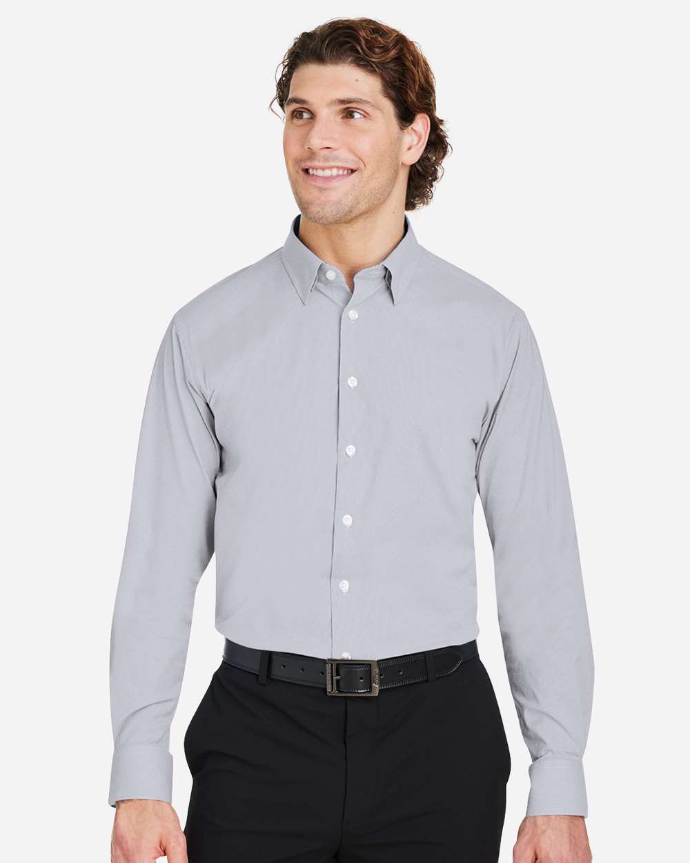Devon & Jones-DG537-Men's CrownLux Performance® Microstripe Dress Shirt - Image 11