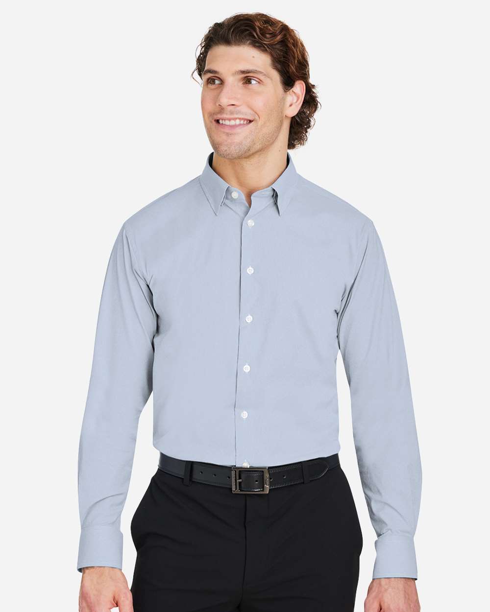 Devon & Jones-DG537-Men's CrownLux Performance® Microstripe Dress Shirt - Image 17