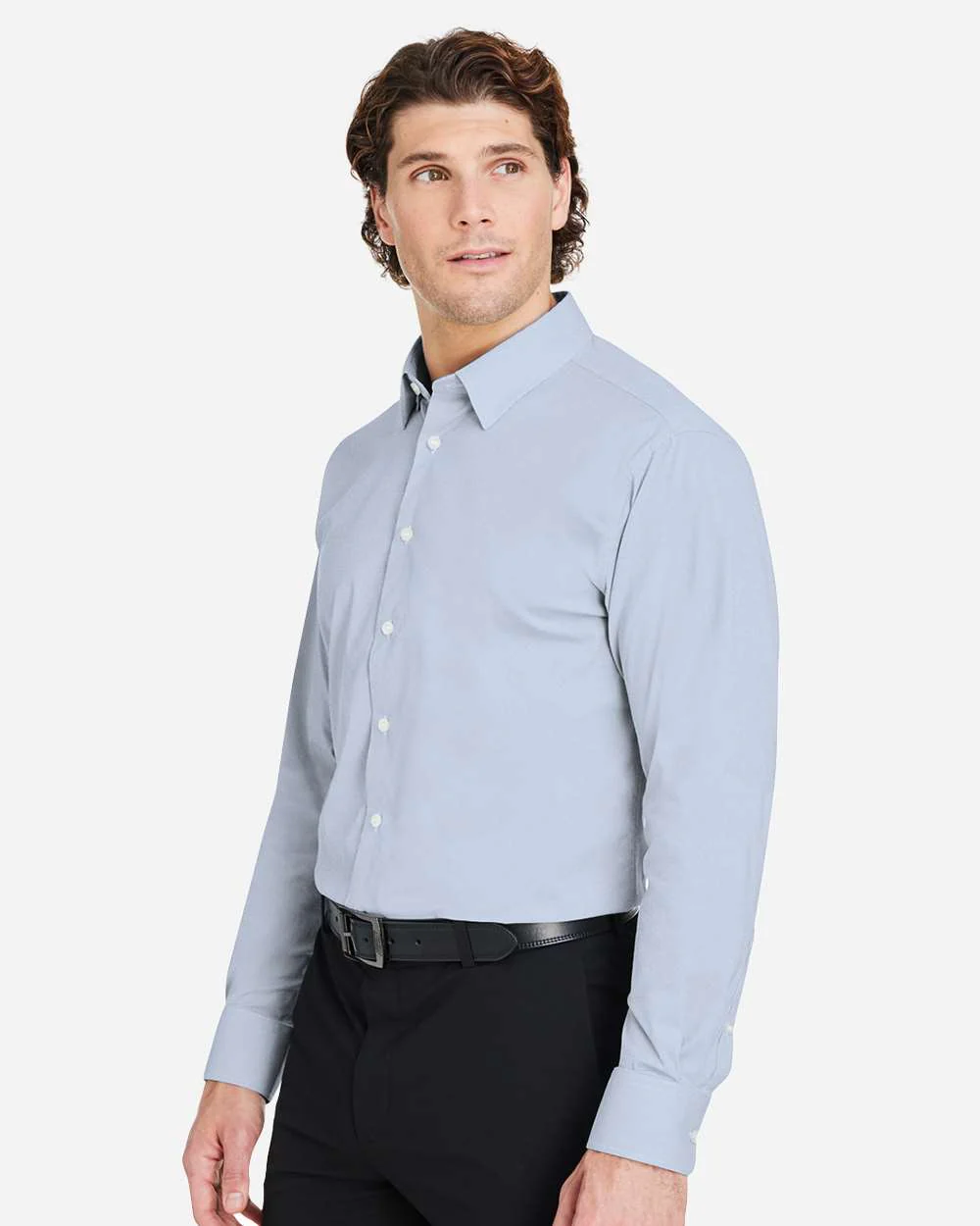 Devon & Jones-DG537-Men's CrownLux Performance® Microstripe Dress Shirt - Image 18