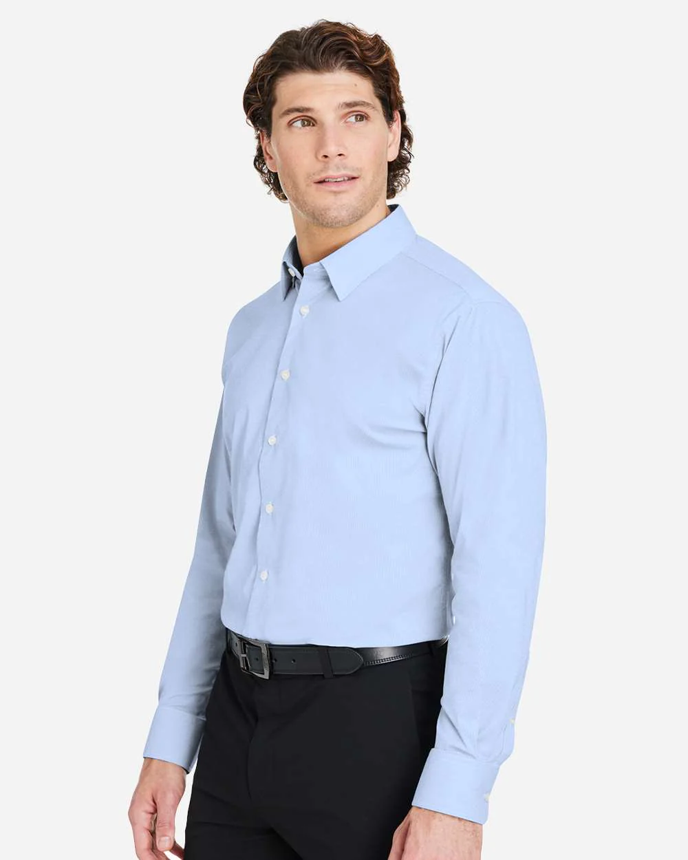 Devon & Jones-DG537-Men's CrownLux Performance® Microstripe Dress Shirt - Image 5