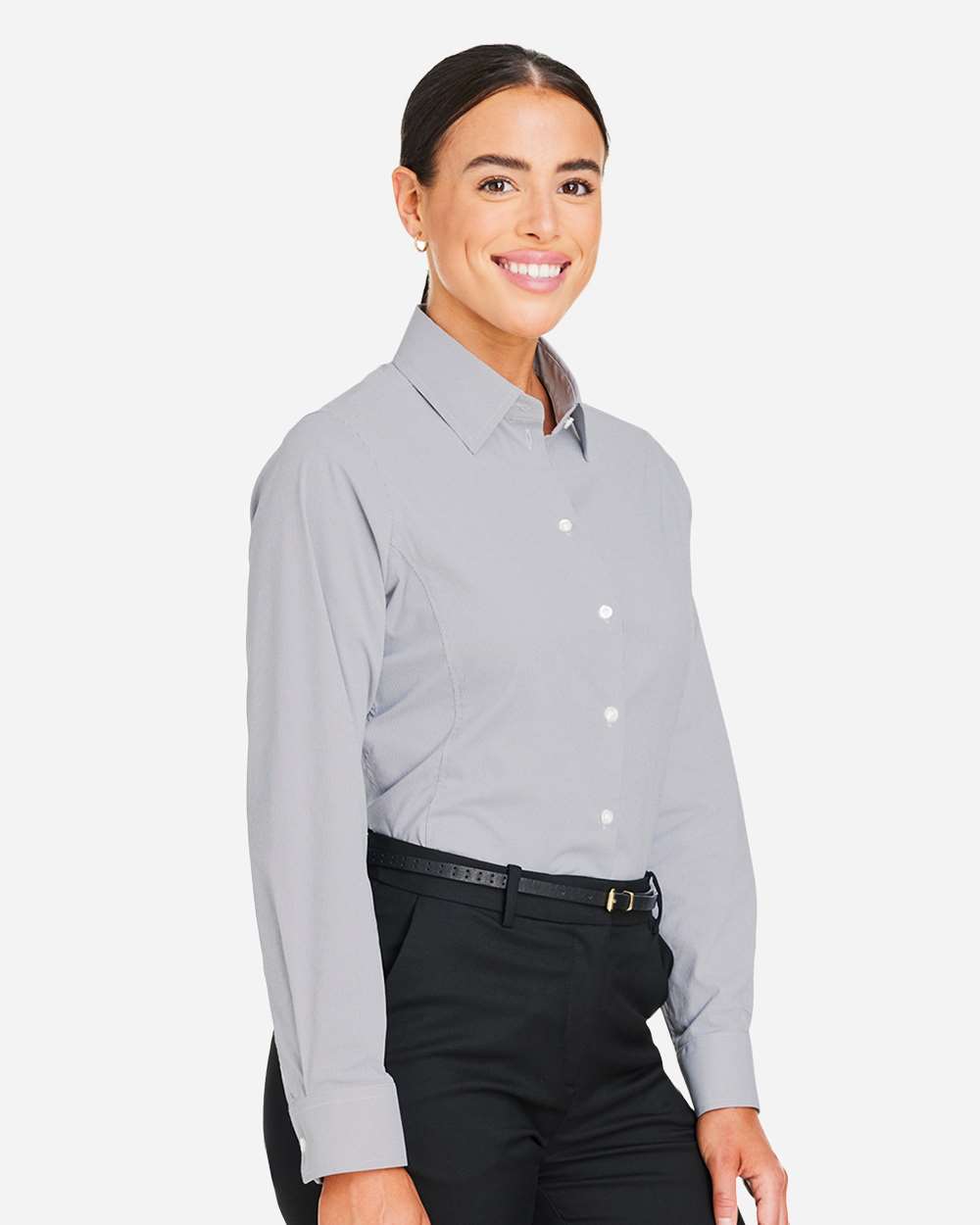 Devon & Jones-DG537W-Women's CrownLux Performance® Microstripe Dress Shirt - Image 12