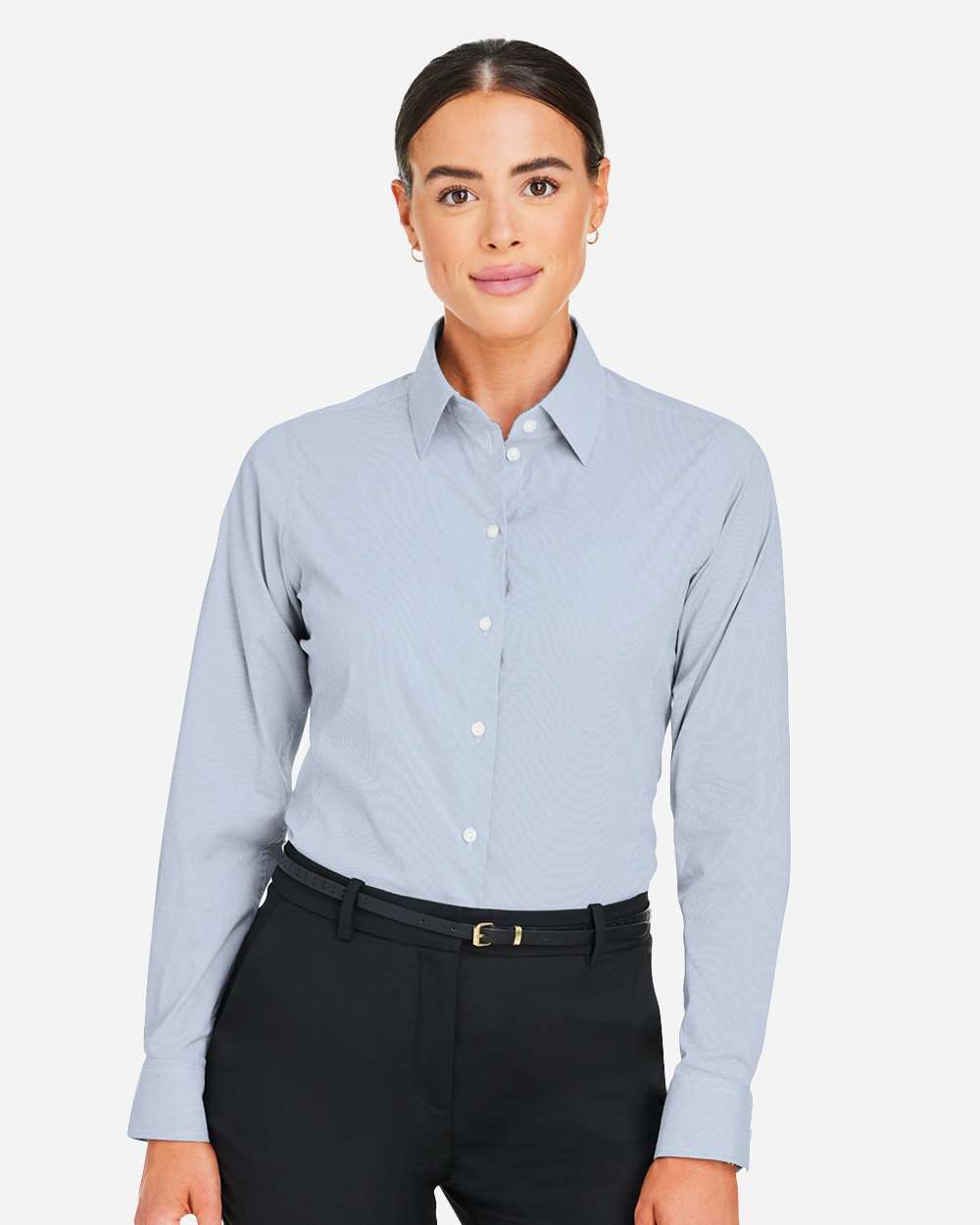 Devon & Jones-DG537W-Women's CrownLux Performance® Microstripe Dress Shirt - Image 17