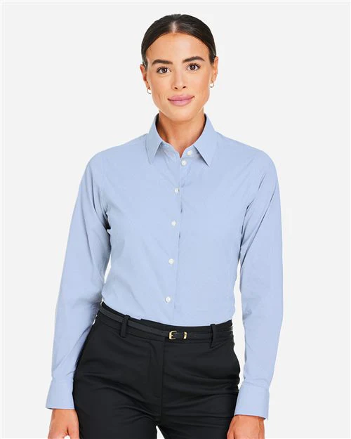 Devon & Jones-DG537W-Women's CrownLux Performance® Microstripe Dress Shirt - Image 21