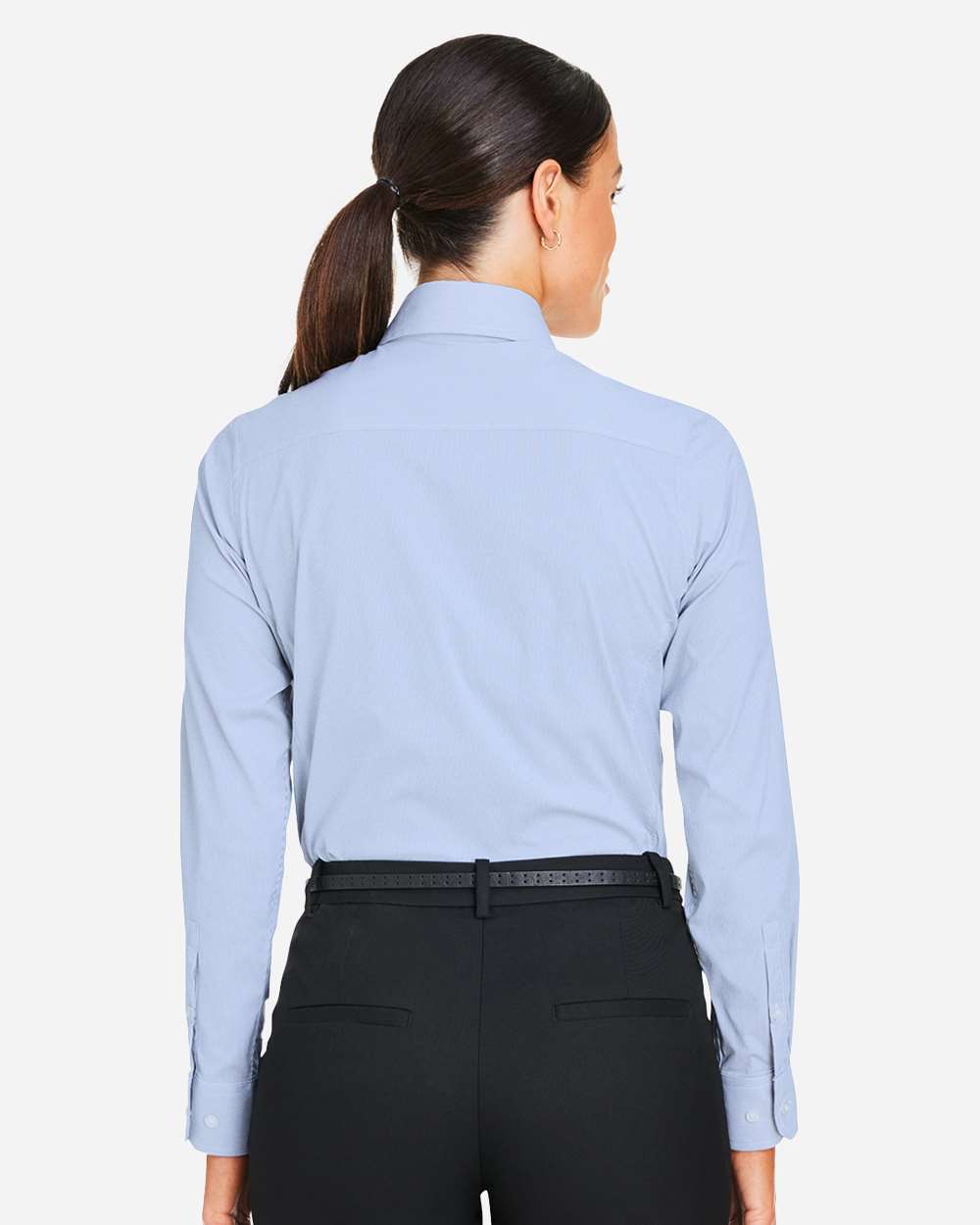 Devon & Jones-DG537W-Women's CrownLux Performance® Microstripe Dress Shirt - Image 6