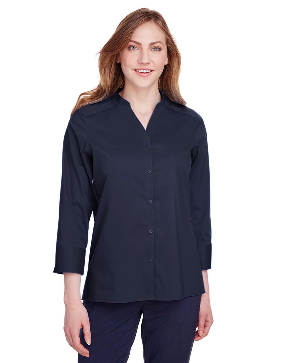 Devon & Jones-DG560W-Women's Crown Collection® Stretch Broadcloth Three-Quarter Sleeve Blouse - Image 14