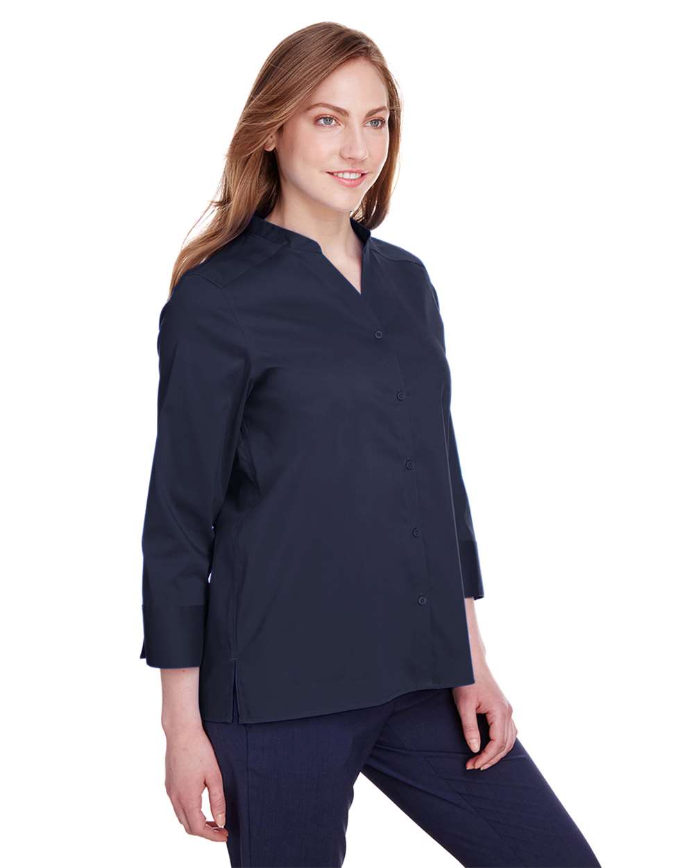 Devon & Jones-DG560W-Women's Crown Collection® Stretch Broadcloth Three-Quarter Sleeve Blouse - Image 15
