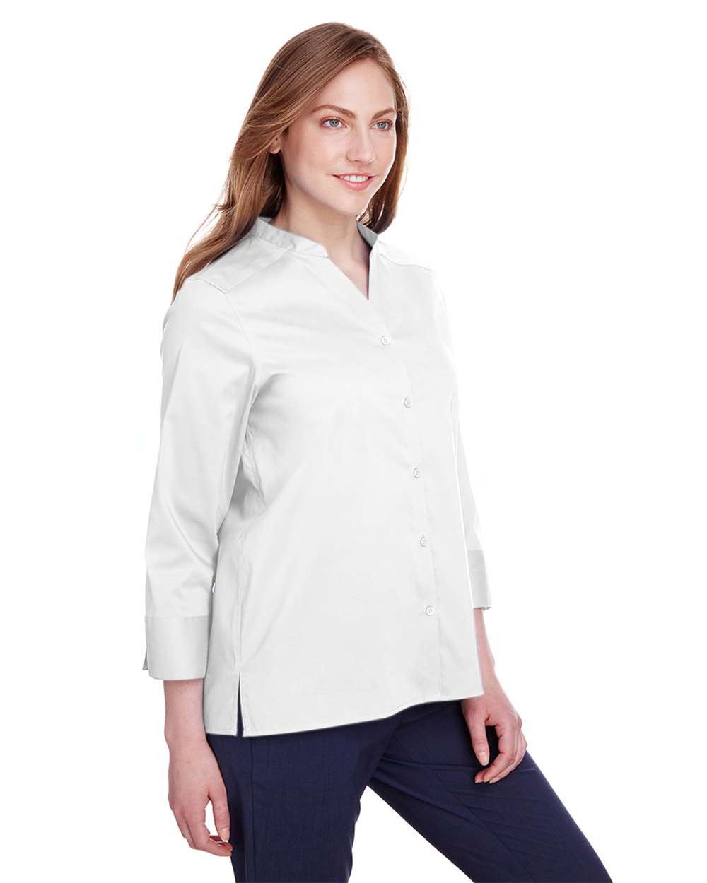 Devon & Jones-DG560W-Women's Crown Collection® Stretch Broadcloth Three-Quarter Sleeve Blouse - Image 20