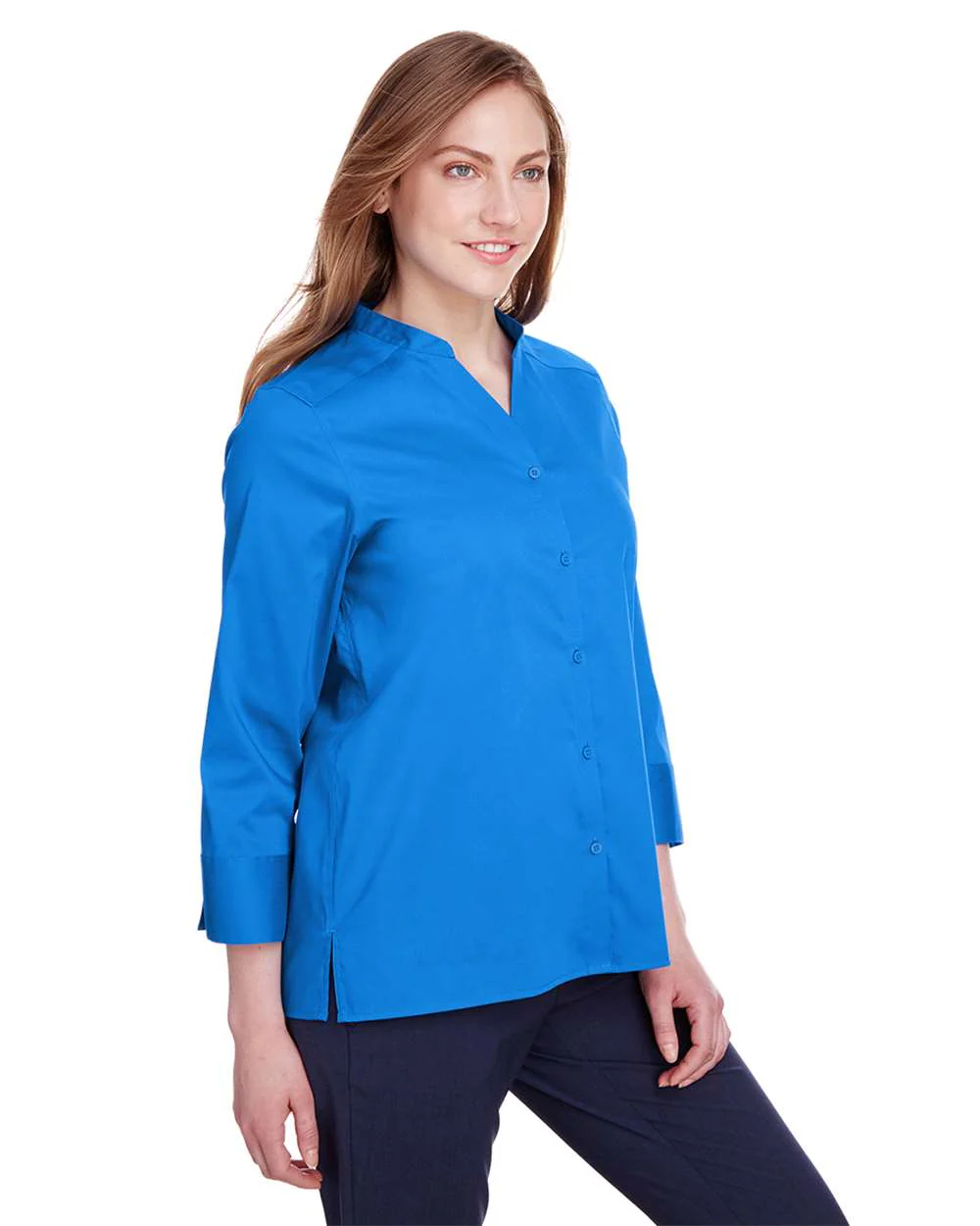 Devon & Jones-DG560W-Women's Crown Collection® Stretch Broadcloth Three-Quarter Sleeve Blouse - Image 5