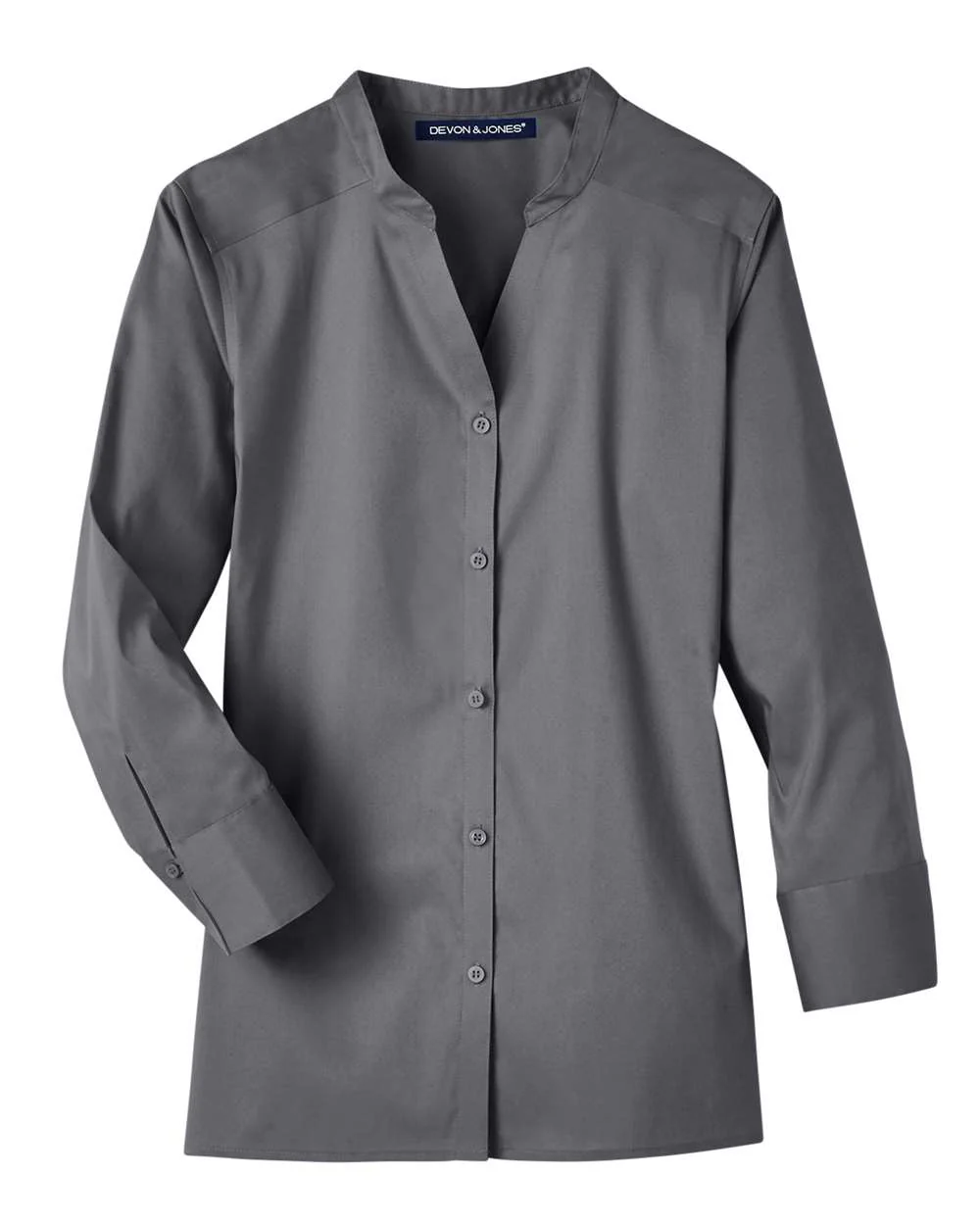 Devon & Jones-DG560W-Women's Crown Collection® Stretch Broadcloth Three-Quarter Sleeve Blouse - Image 7