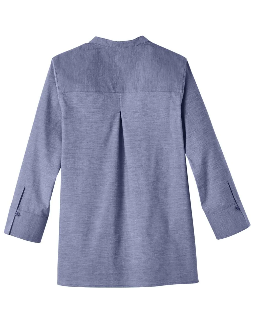 Devon & Jones-DG562W-Women's Crown Collection® Stretch Pinpoint Chambra Three-Quarter Sleeve Shirt - Image 12