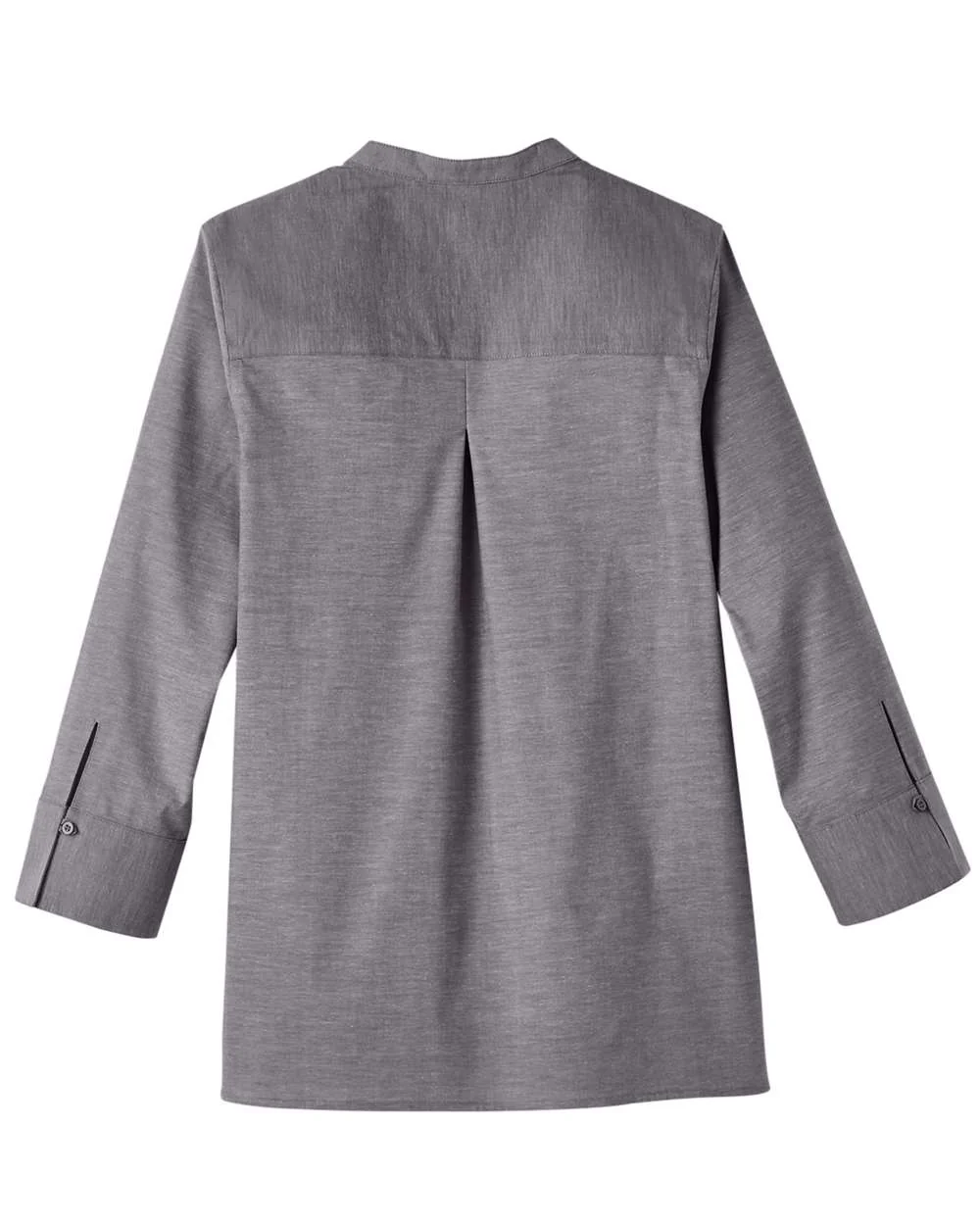 Devon & Jones-DG562W-Women's Crown Collection® Stretch Pinpoint Chambra Three-Quarter Sleeve Shirt - Image 7