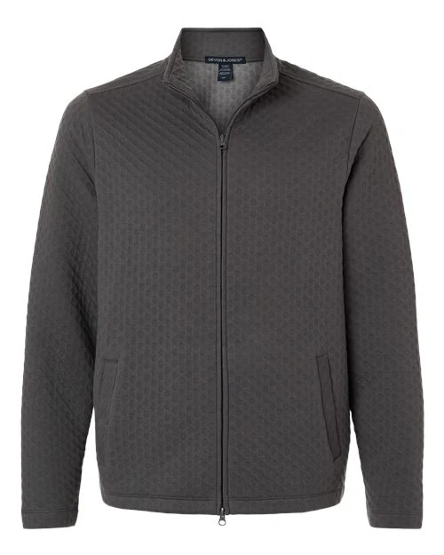 Devon & Jones-DG740-Men's Berkley Textured Full-Zip Jacket - Image 3
