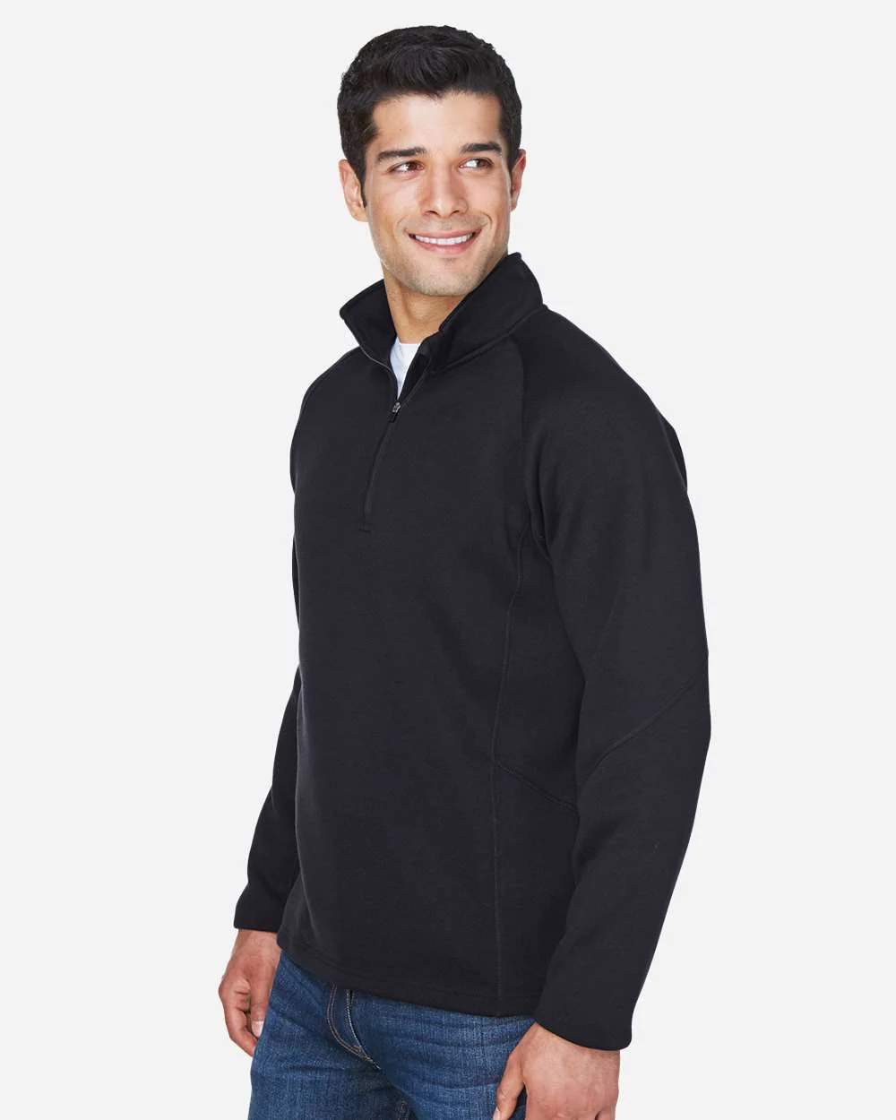Devon & Jones-DG792-Unisex Bristol Sweater Fleece Quarter-Zip Pullover - Image 4