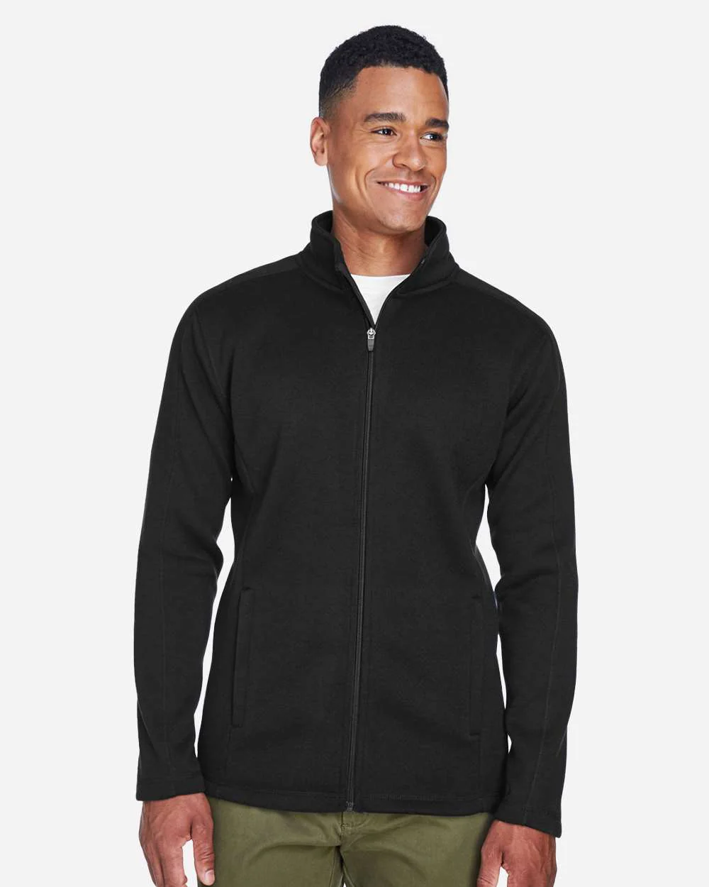 Devon & Jones-DG793-Men's Bristol Full-Zip Sweater Fleece Jacket - Image 3
