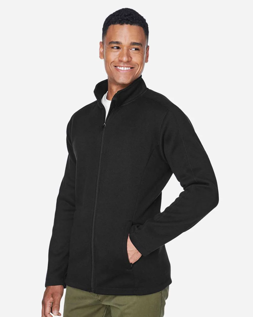 Devon & Jones-DG793-Men's Bristol Full-Zip Sweater Fleece Jacket - Image 4
