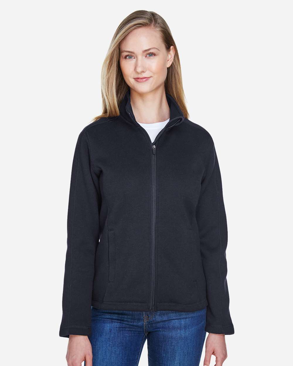 Devon & Jones-DG793W-Women's Bristol Full-Zip Sweater Fleece Jacket - Image 3