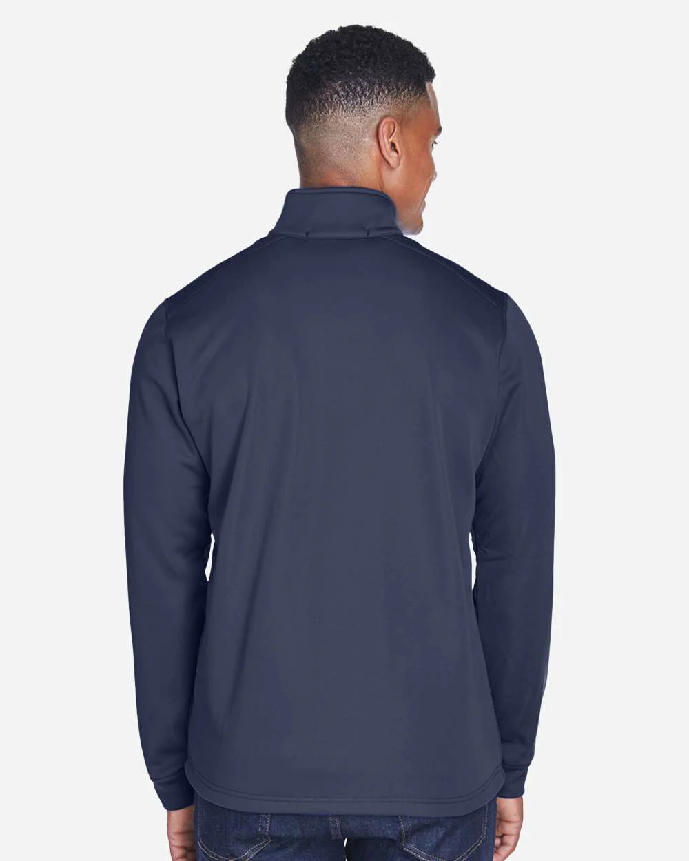 Devon & Jones-DG796-Men's Newbury Colorblock Mélange Fleece Full-Zip jacket - Image 21