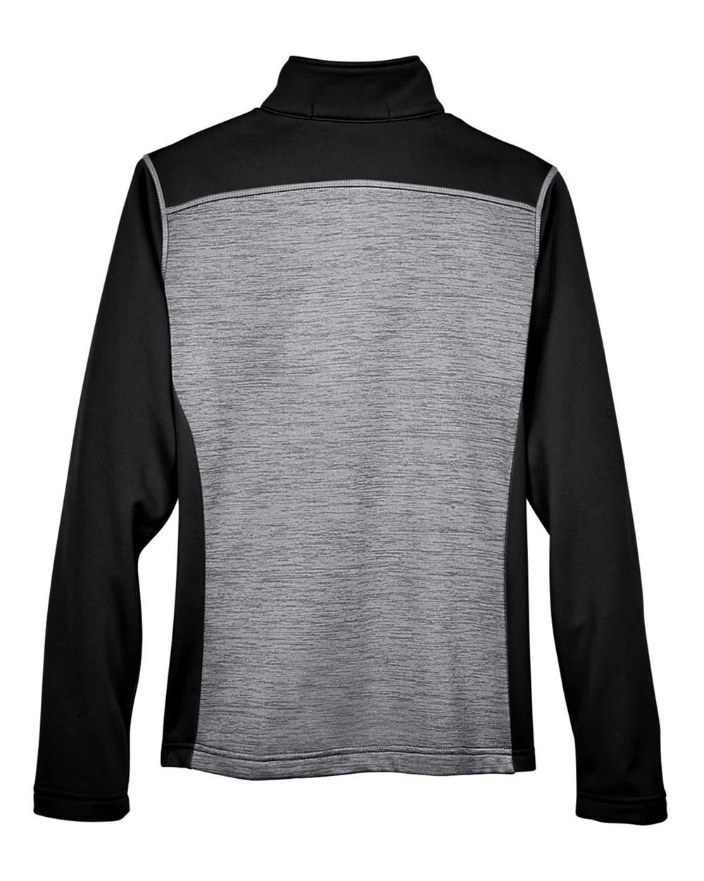 Devon & Jones-DG796W-Women's Newbury Colorblock Mélange Fleece Full-Zip Jacket - Image 2