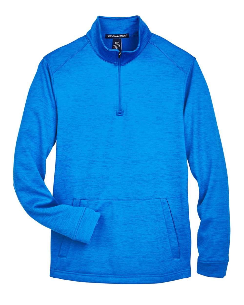 Devon & Jones-DG798-Men's Newbury Mélange Fleece Quarter-Zip Pullover - Image 17