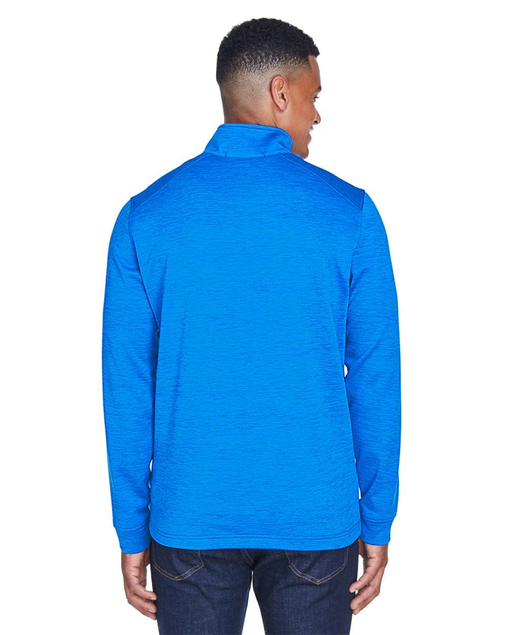 Devon & Jones-DG798-Men's Newbury Mélange Fleece Quarter-Zip Pullover - Image 21