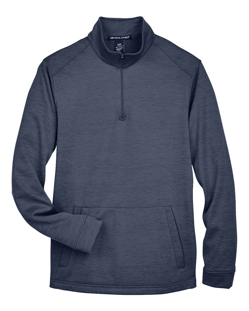 Devon & Jones-DG798-Men's Newbury Mélange Fleece Quarter-Zip Pullover - Image 22