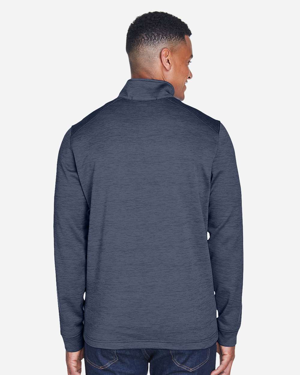 Devon & Jones-DG798-Men's Newbury Mélange Fleece Quarter-Zip Pullover - Image 26