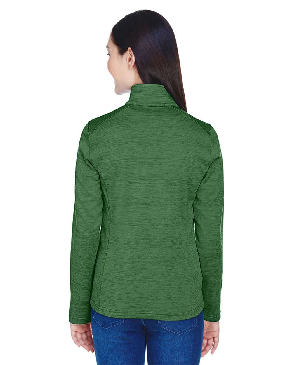 Devon & Jones-DG798W-Women's Newbury Mélange Fleece Quarter-Zip Pullover - Image 16
