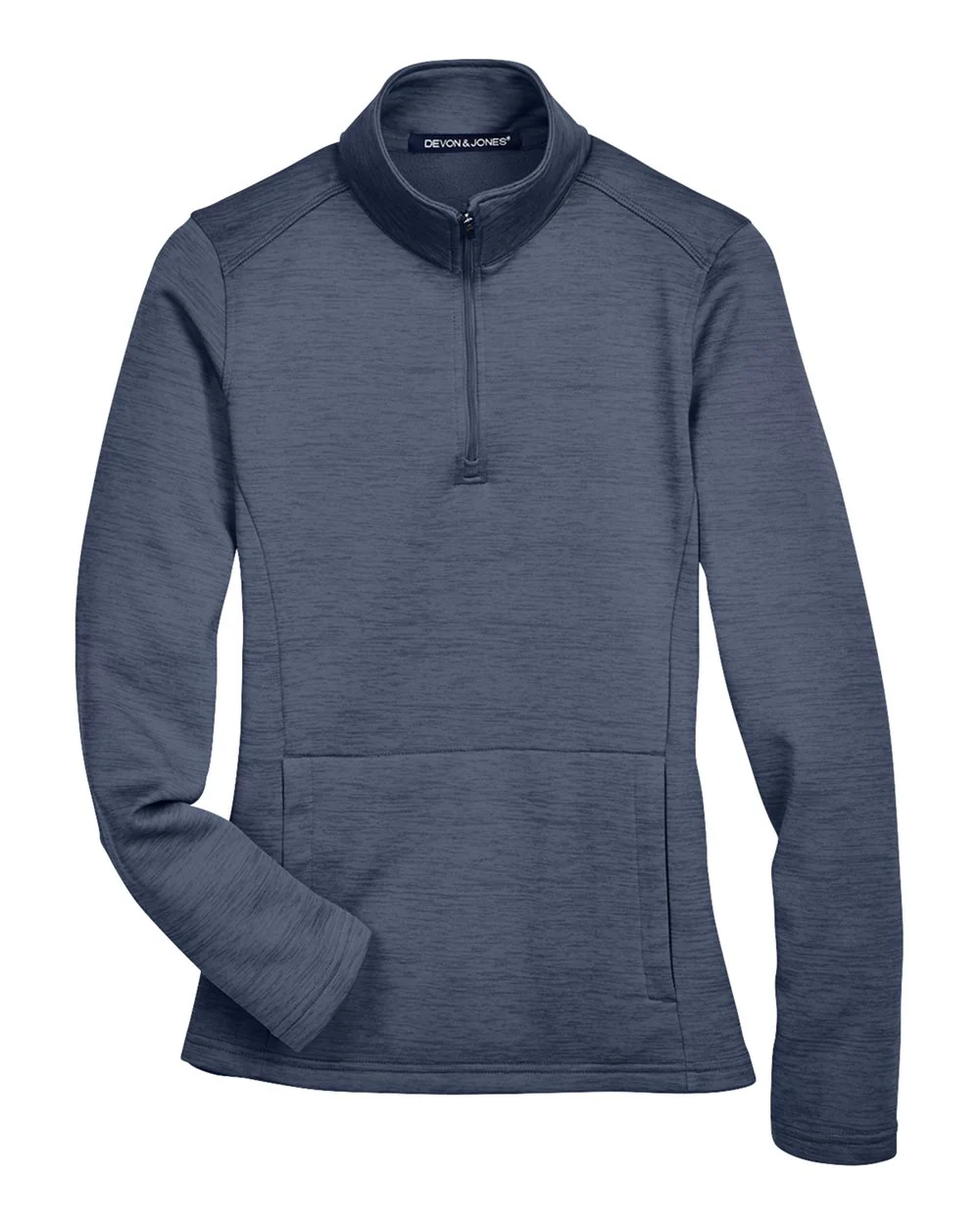 Devon & Jones-DG798W-Women's Newbury Mélange Fleece Quarter-Zip Pullover - Image 22