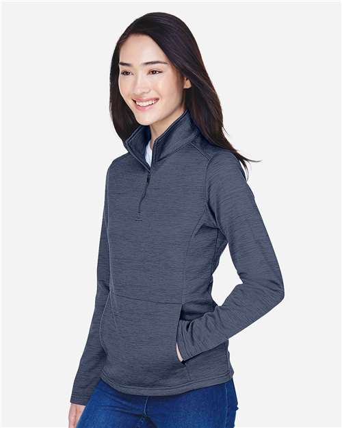 Devon & Jones-DG798W-Women's Newbury Mélange Fleece Quarter-Zip Pullover - Image 30
