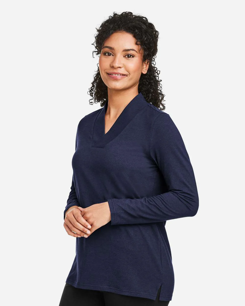 Devon & Jones-DP121W-Women's Raleigh Shawl Collar Knit Top - Image 24