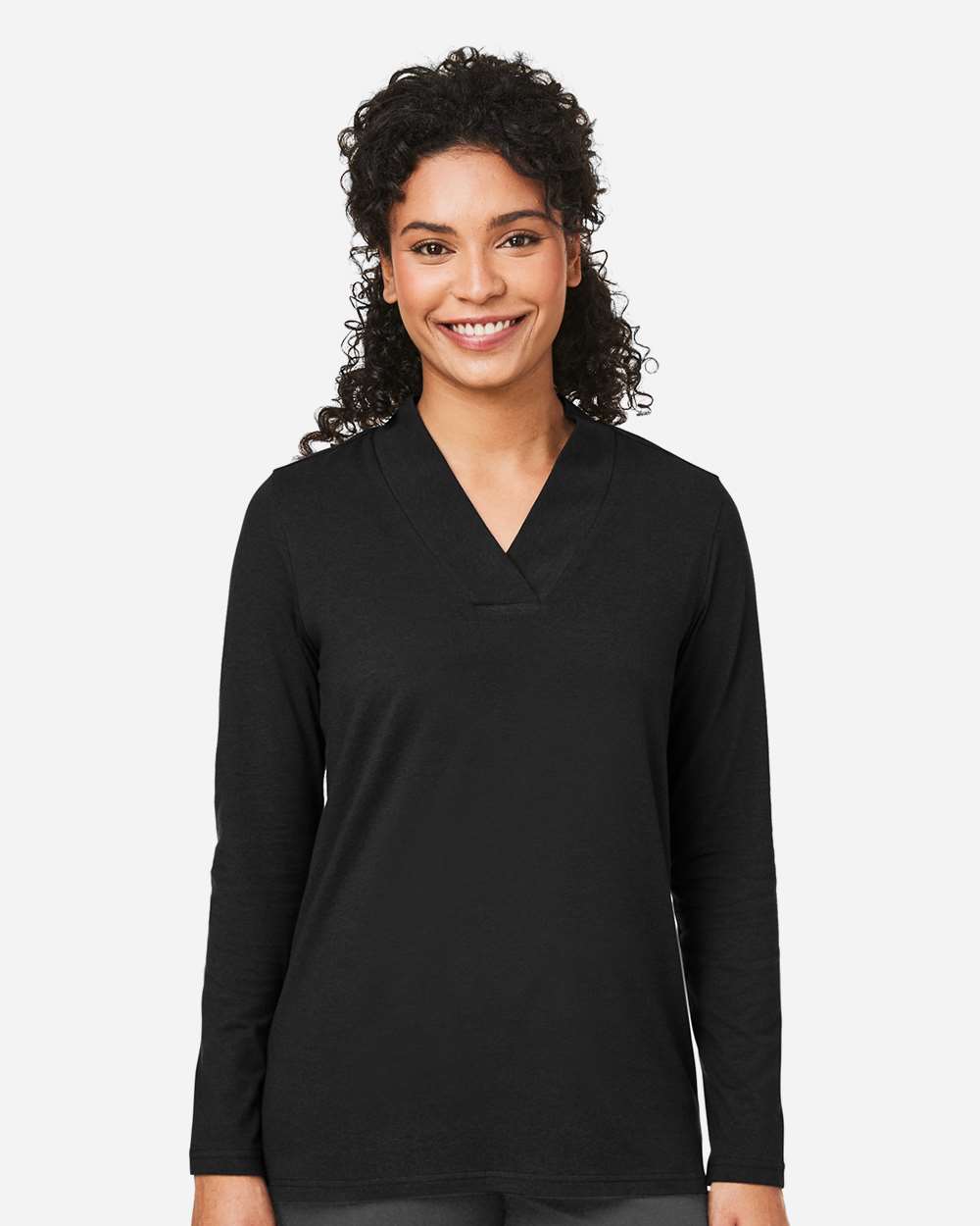 Devon & Jones-DP121W-Women's Raleigh Shawl Collar Knit Top - Image 4