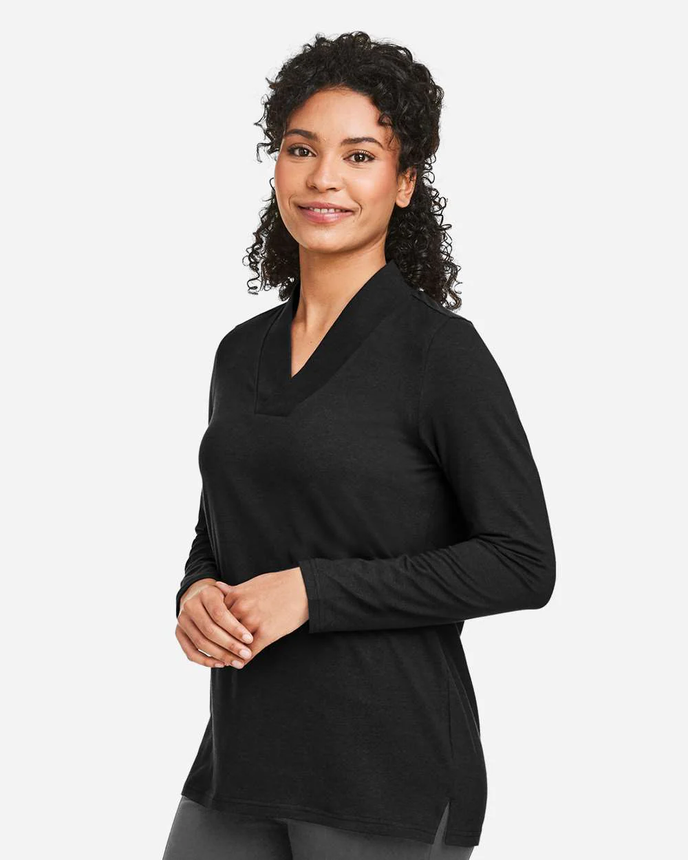 Devon & Jones-DP121W-Women's Raleigh Shawl Collar Knit Top - Image 5