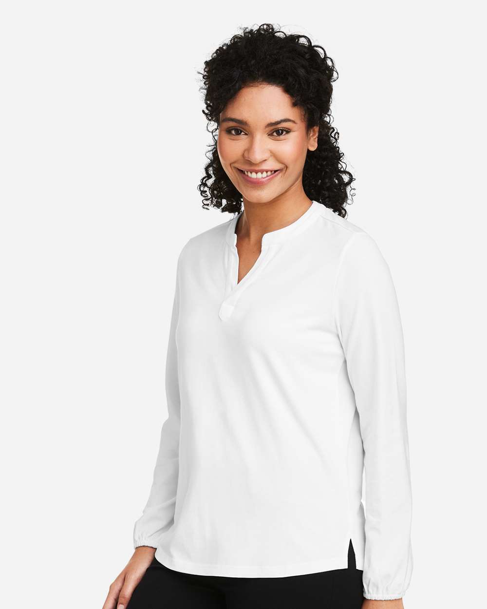 Devon & Jones-DP122W-Women's Raleigh Half-Placket Knit Top - Image 30