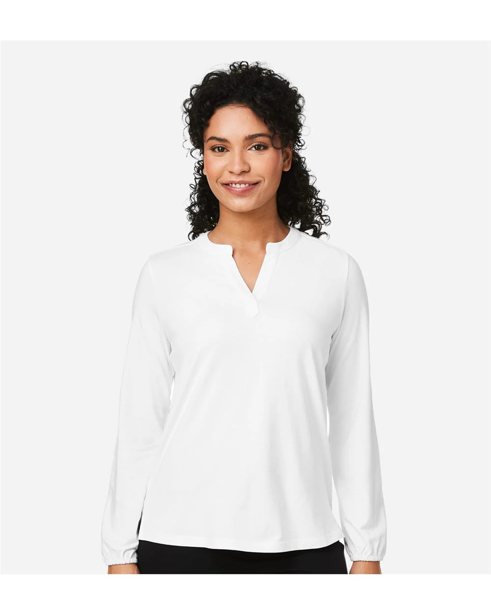 Devon & Jones-DP122W-Women's Raleigh Half-Placket Knit Top - Image 7