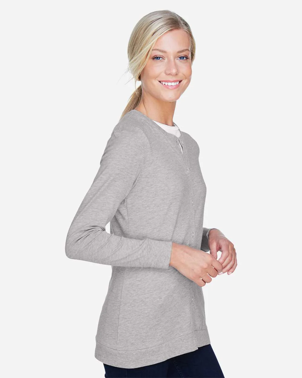 Devon & Jones-DP181W-Women's Perfect Fit™ Ribbon Cardigan - Image 15