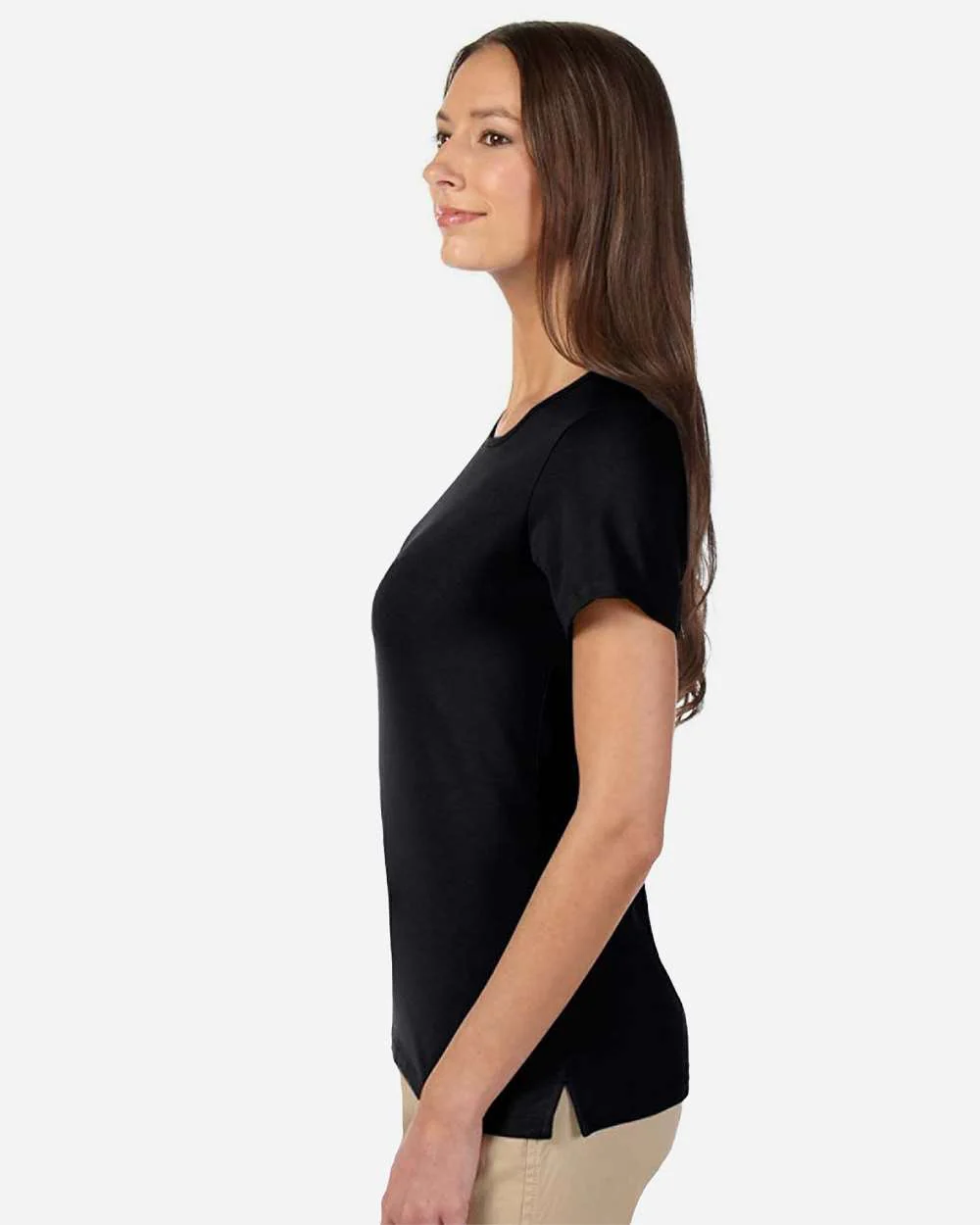 Devon & Jones-DP182W-Women's Perfect Fit™ Shell T-Shirt - Image 3