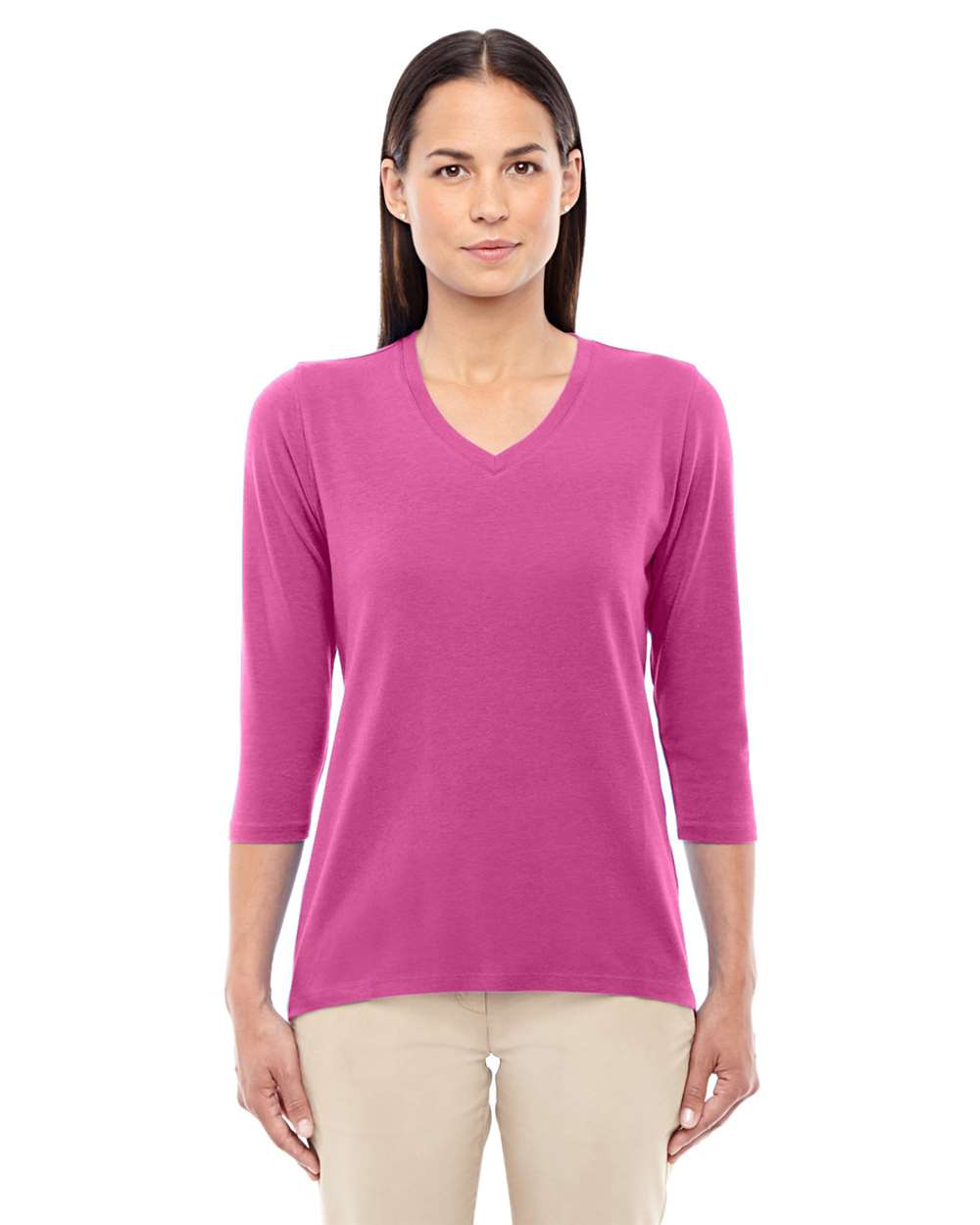 Devon & Jones-DP184W-Women's Perfect Fit™ Bracelet-Length V-Neck Top - Image 6