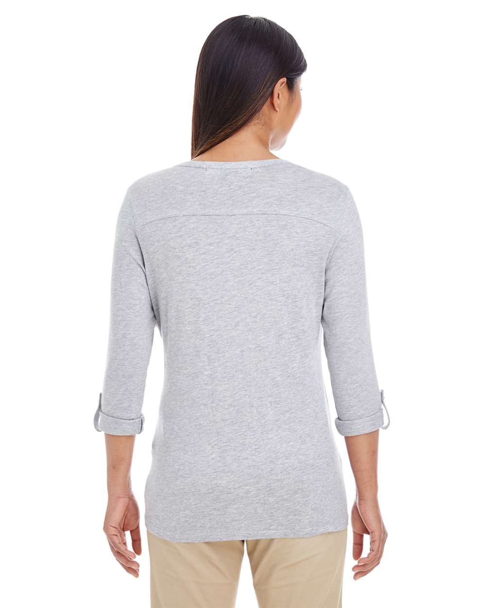 Devon & Jones-DP186W-Women's Perfect Fit™ Y-Placket Convertible Sleeve Knit Top - Image 16