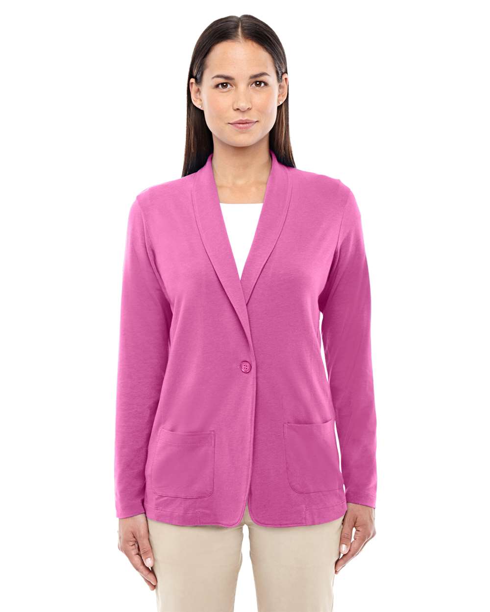 Devon & Jones-DP462W-Women's Perfect Fit™ Shawl Collar Cardigan - Image 7