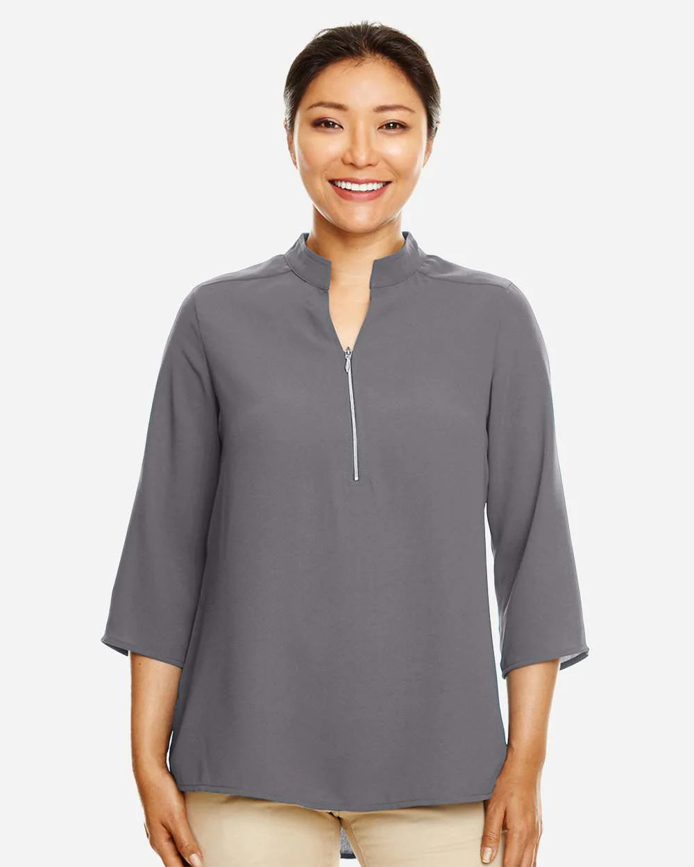 Devon & Jones-DP611W-Women's Perfect Fit™  Three-Quarter Sleeve Crepe Tunic - Image 19
