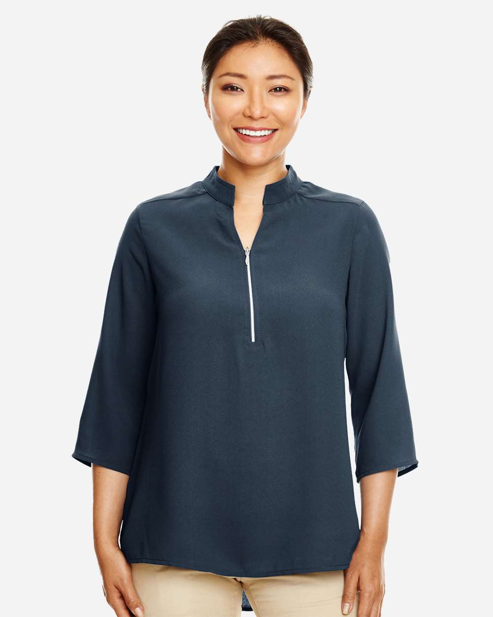 Devon & Jones-DP611W-Women's Perfect Fit™  Three-Quarter Sleeve Crepe Tunic - Image 23