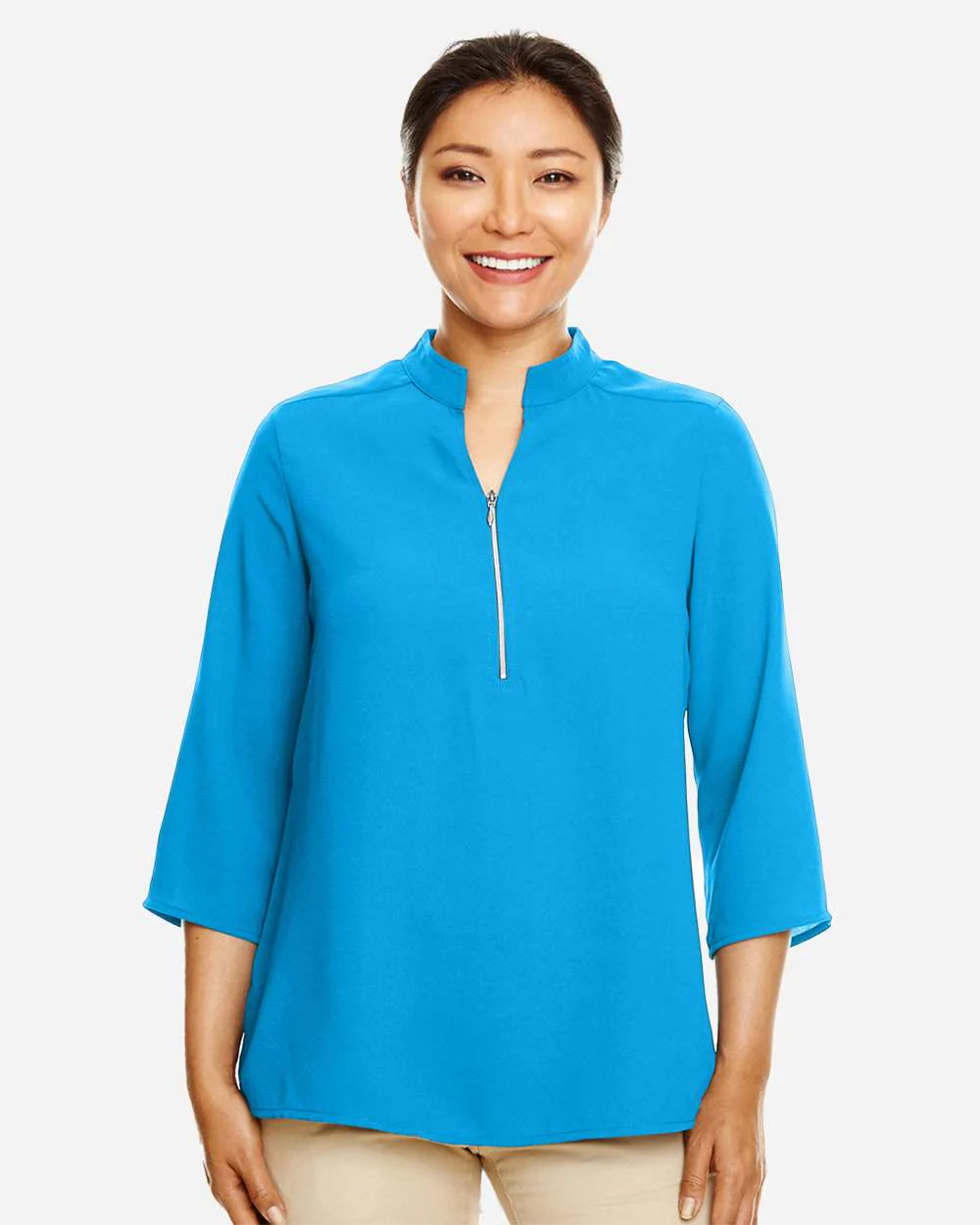 Devon & Jones-DP611W-Women's Perfect Fit™  Three-Quarter Sleeve Crepe Tunic - Image 27