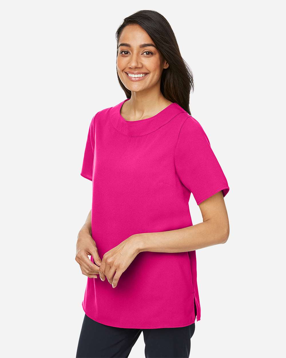 Devon & Jones-DP613W-Women's Perfect Fit™ Boat Neck Blouse - Image 12