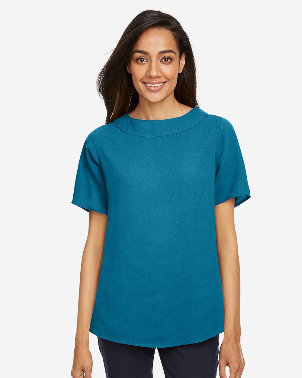Devon & Jones-DP613W-Women's Perfect Fit™ Boat Neck Blouse - Image 17
