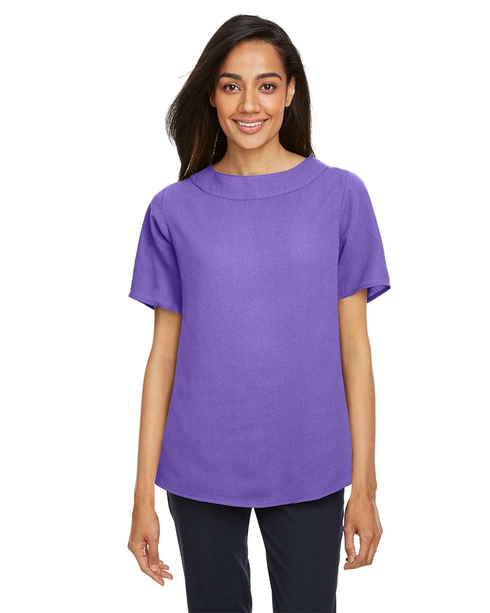 Devon & Jones-DP613W-Women's Perfect Fit™ Boat Neck Blouse - Image 23