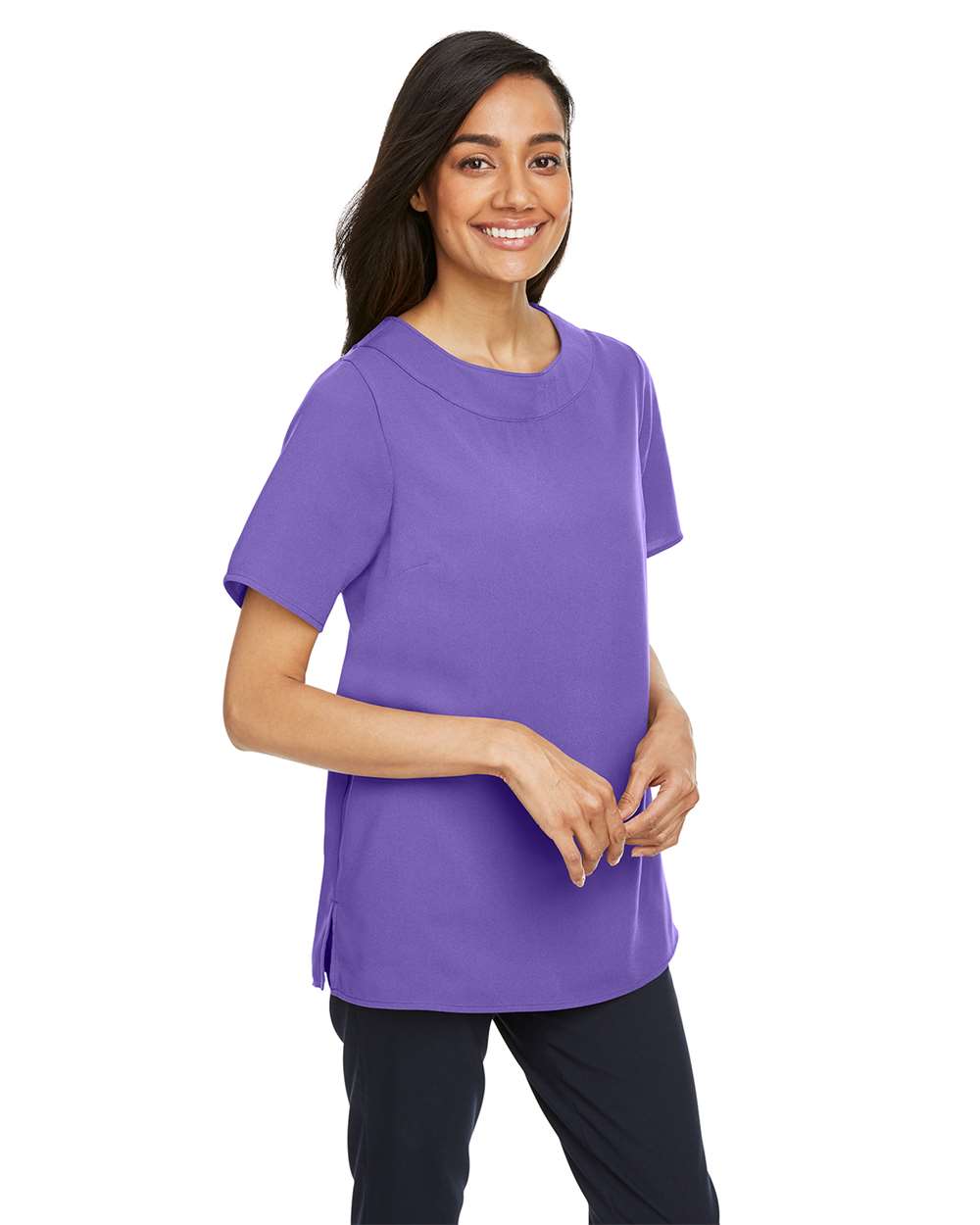 Devon & Jones-DP613W-Women's Perfect Fit™ Boat Neck Blouse - Image 24
